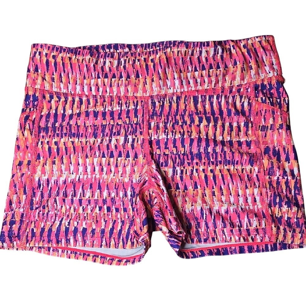 Xersion Athletic Running‎ Shorts Pink Blue White Sporty Activewear Gym Small